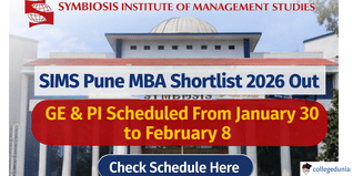 SIMS Pune MBA Shortlist 2026 Out, GE & PI Scheduled From January 30 to February 8; Check Schedule Here